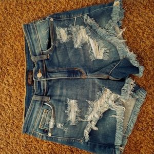 Judy Blue distressed jean shorts